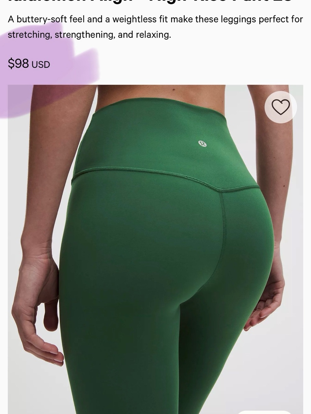 lululemon athletica Align 28 inches leggings